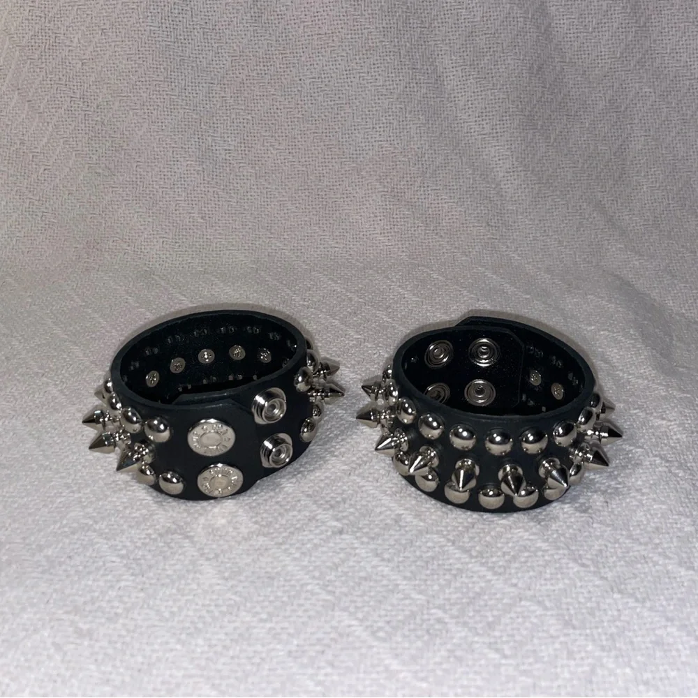 Demonia Charade-100 Spiked Ankle Boots with Bracelets - Picture 8 of 10